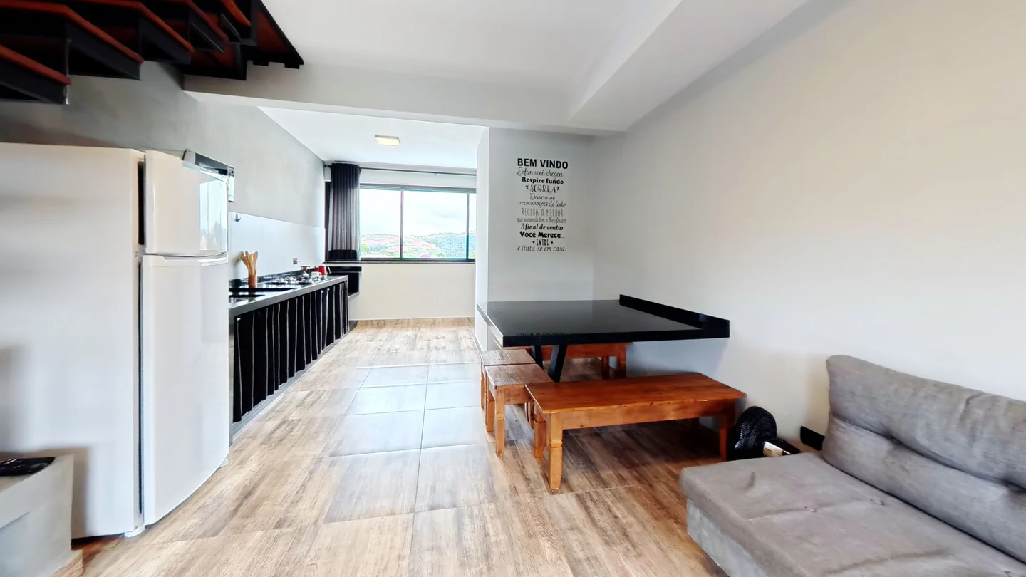 Sala de estar da hospedagem Villa Shalom